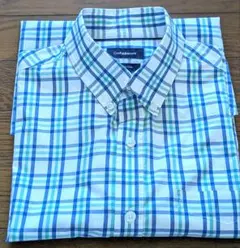 Croft&Barrow　メンズ　半袖チェックシャツ　サイズS