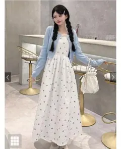 ⭐︎ グレイル GRL 花柄ジャガードフレアワンピース アイボリー ⭐︎