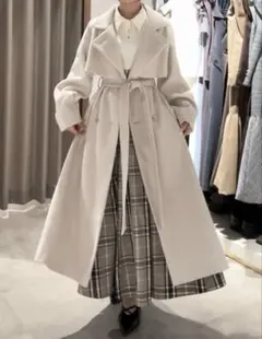 【たそ】dazzlin ホワイト 2way ロングコート 2WAYマーメイドコート[品番：MKSW0039744]｜dazzlin（ダズリン