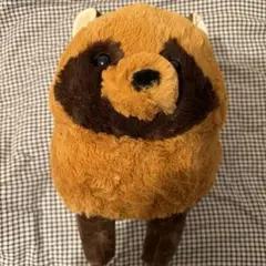 ぬいぐるみの三英 たぬき ぬいぐるみ 昭和レトロ - メルカリ