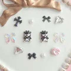 バッドばつ丸 ネイルパーツ セット 산리오 ウィッシュコア レジン 耳つぼ