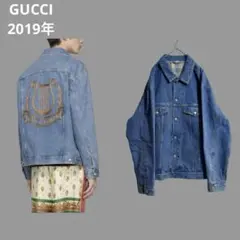 2019年gucci 刺繍デザインデニムジャケット　グッチのサムネイル
