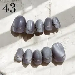 43★ネイルチップ★ハンド★24枚セット★ショートオーバル