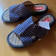 Hanes ネイビー 草履 滑り止め付き