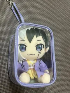 ケース付き あさぎりゲン デフォルメぬいぐるみ ドクスト Dr.stone