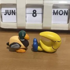 カプセルトイ ミニチュア マガモと三日月 DAISUKE KONDO