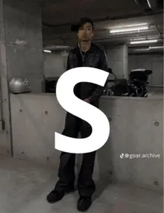 Sサイズgoar.archive strapped pants フレアデニム