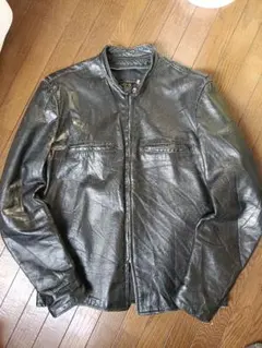 ブラックレザージャケット ritschジッパー付き40s 50s ヴィンテージ ブラックレザージャケット ritschジッパー付き40s 50s ヴィンテージ