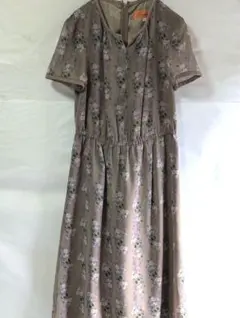 suna duma フラワープリント 半袖ワンピース 34