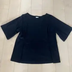 栗原はるみ ネイビーM サイズ五分袖トップス