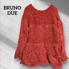 BRUNO DUE 赤 ニットセーター 長袖 トップス ニット レディース