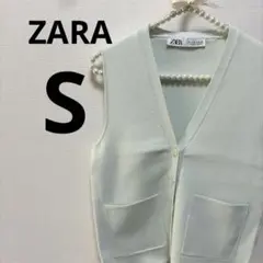 ZARA ベスト　ジレ　レディースＳ　ミントグリーン