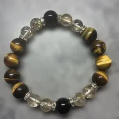 行動力の石！鑑定書付き【天然石】タイガーアイ 水晶 10mm | Mercari