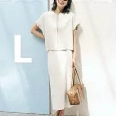 人気 アンフィーロ 接触冷感 UVカット スゴ機能美ニット セットアップ