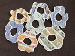 ラウンド型リバーシブルスタイ 7枚セット