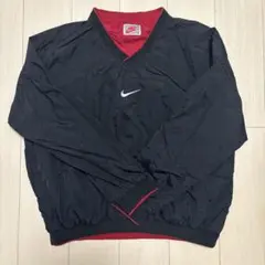 NIKE ナイロンジャケット プルオーバー ブラック レッド L