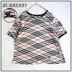 バーバリー♡半袖Tシャツ ノバチェック メガチェック ホースロゴ刺繍 コットン