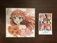 五等分の花嫁＊ 入場者特典チェキ風ステッカー＆色紙