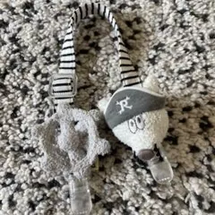 ジェラートピケ　ぬいぐるみ付きスタイクリップ　美品