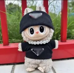 ラブブ labubu 着せ替え服　ぬいぐるみ　コスチューム　黒