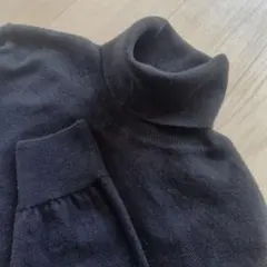 MUJI 無印良品●タートルネックセーター●ウール100%●ブラック