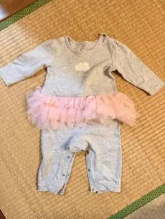 グレー チュチュ付きロンパース 9/12ヶ月