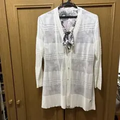 DAKS London ホワイト カーディガン 40のサムネイル
