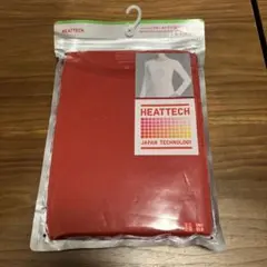 【新品未開封】ユニクロ　ヒートテック　クルーネック長袖　赤　XL