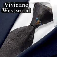 Vivienne Westwood ネクタイ　オーブ　グレー　ジャガード　刺繍