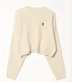 U.S POLO ASSN ショート丈ニット