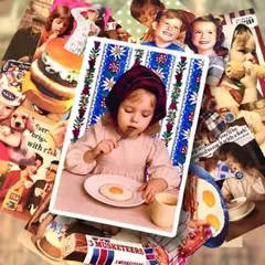 コラージュ素材　オリジナル　Let us eat！ジャンクジャーナル素材