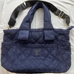 MARC JACOBS ネイビー キルティング マザーズバッグ