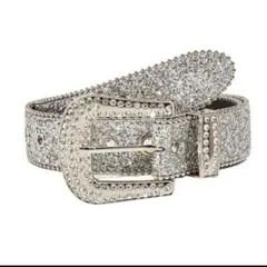 ベルト　ギラギラ　ブリンブリン　y2k ギャル　シルバー　ヒップホップ