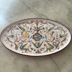ルネ・ラリック】ブーゲンビリア ゴールド オレンジ 花文 花生 花器