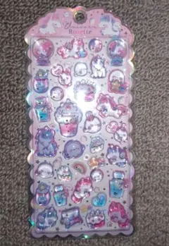 シマエナガとユニコーンのドロップシール