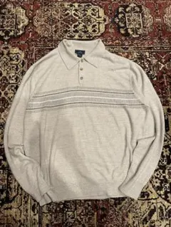 【デザイン◎】DOCKERS ニットポロシャツ