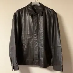 JOS.A.BANK レザージャケット ブルゾン ブラック メンズ 古着 中古・古着通販】JOS.A.BANK (ジョス エー バンク) レザージャケット