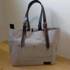 【新品ですが訳あり】SADO キャンバス トートバッグ ベージュ×ブラウン