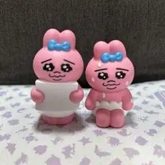 ニ　おぱんちゅうさぎ　④　ソフビ人形　おぱんちゅうさぎフレンズ　2体セット　人形
