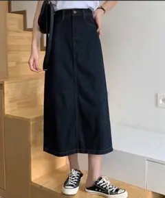 DAY CLOSETインディゴブルーデニム タイトスカート XSサイズ