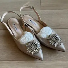 【sale】サンダル　ビジュ付　ダイアナ