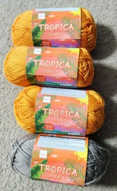 【ダイソー】TROPICA 糸 4個　アクリル