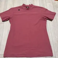 DESCENTE GOLF モックネックシャツ ピンク