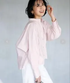 UNFILO アンフィーロ　ギャザーワイドシャツ