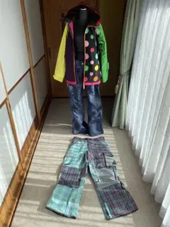 BURTON マルチカラー スノーボードパンツ