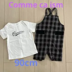 Comme ca ism Tシャツ&オーバーオール チェック柄 セットのサムネイル
