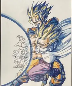 孫悟空と孫悟飯 一番くじクリアポスター