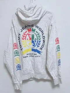 TOMMY JEANS アイボリーパーカー M