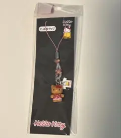 ハローキティ展　ビーズストラップ　日焼けキティ