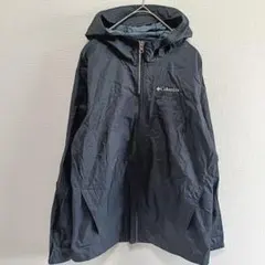 ❤コロンビア ナイロンジャケット キッズL 黒 マウンテンパーカー フード付